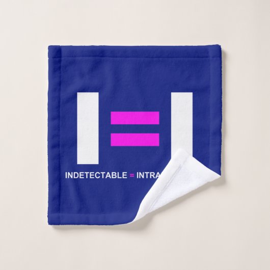 Indétectable es igual a Intransmisible VIH (Gant de toilette)