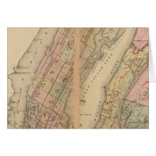 Index kaart Atlas, stad New York