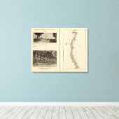 Index kaart New York City Canvas Afdruk (Insitu (Houten vloer))