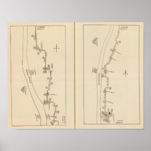 Index kaart Putnam County Dutchess County New York Poster