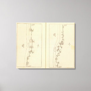 Index kaartWestchester County New York Canvas Afdruk