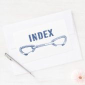 Index klimmen QuickDraw Rechthoekige Sticker (Envelop)