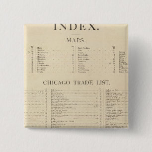 Index nieuwe commerciële atlas vierkante button 5,1 cm