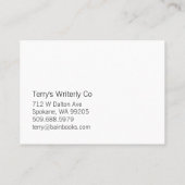 Indexkaart Visitekaartje (Achterkant)