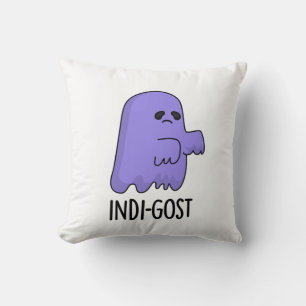 Indi-gost Funny Halloween Indigo Ghost Pun Kussen