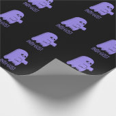 Indi-gost Grappige Halloween Indigo Spook Pun Dark Cadeaupapier (Hoek)