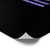 Indi-gost Grappige Halloween Indigo Spook Pun Dark Poster (Hoek)