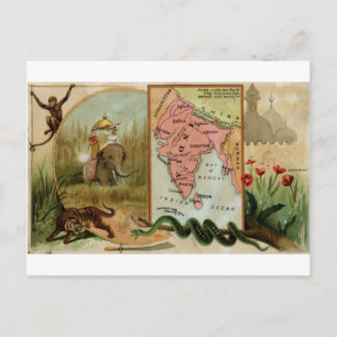 India, 1889 kaart