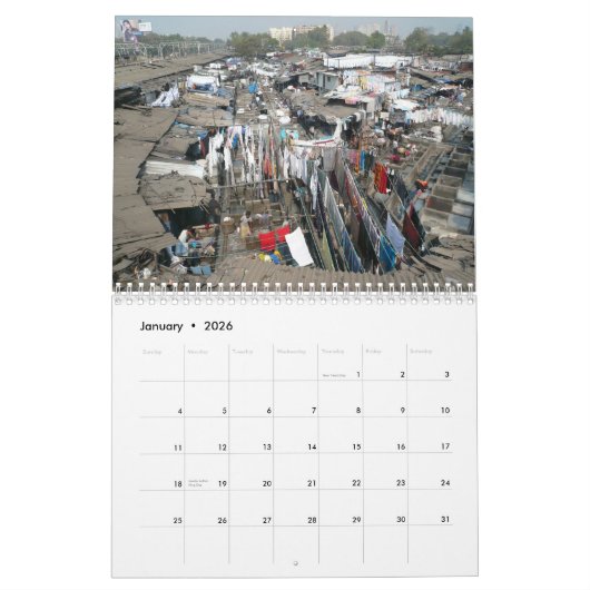 India 2008 kalender (Jan 2026)
