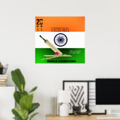 India 2011 ICC World Cup Champions Poster Print (Thuiskantoor)