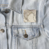 India 3 vierkante button 5,1 cm (In situ)