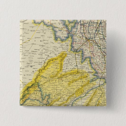 India 4 vierkante button 5,1 cm (Voorkant)