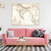 India 5 canvas afdruk (Insitu (Woonkamer))