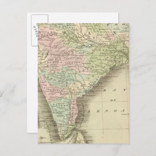 India 9 briefkaart (Voorkant / Achterkant)