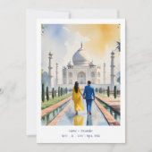 India Agra Taj Mahal Romantic Cityscape Wedding  Kaart (Voorkant)