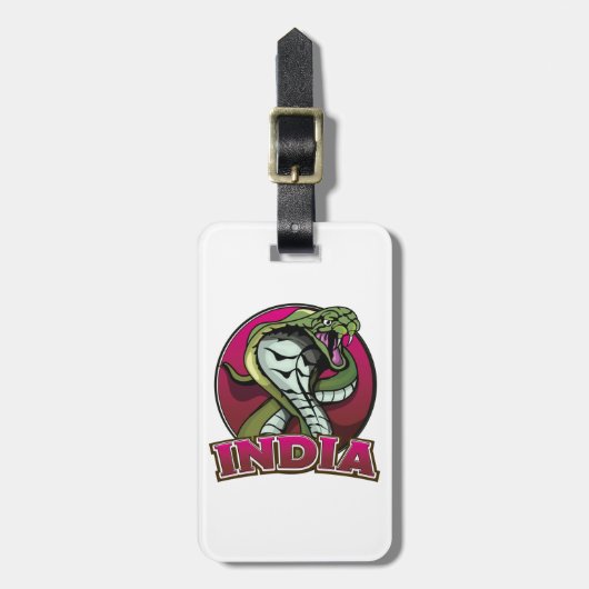 India Bagagelabel (Voorkant verticaal)