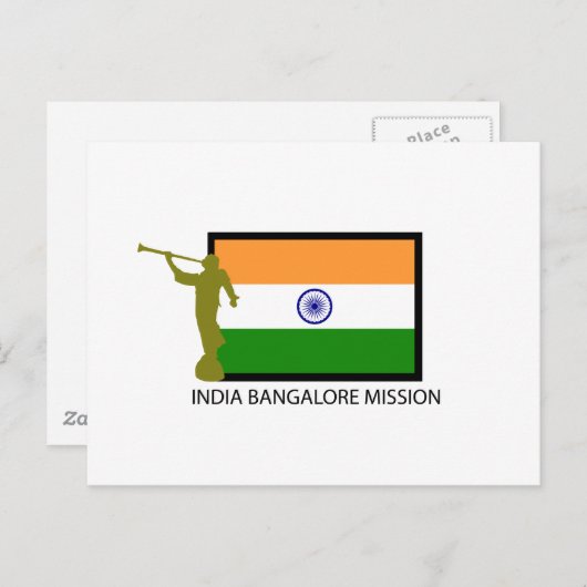 INDIA BANGALORE MISSIE LDS CTR BRIEFKAART (Voorkant / Achterkant)