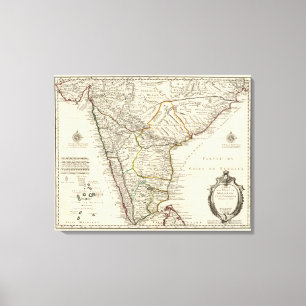 India, Bangladesh, Azië Canvas Afdruk