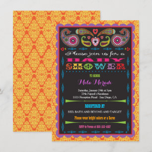 India Bollywood Geïnspireerd Baby shower Kaart