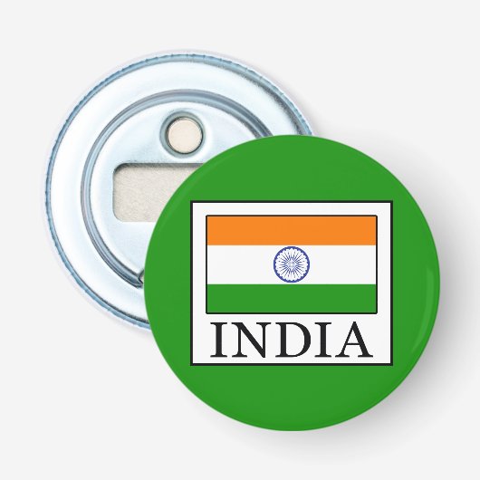 India Button Flesopener (Voorkant)