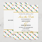 INDIA Christelijke bruiloftsviering Save The Date (Voorkant / Achterkant)