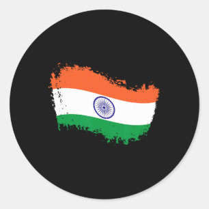 India Cricket Jersey Indiase Cricketvlag India Ronde Sticker