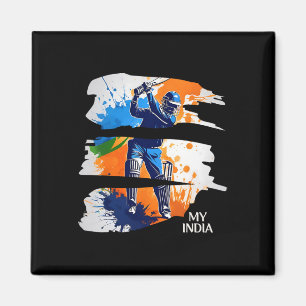 India Cricket Jersey Vlag Indiase Cricket  Magneet