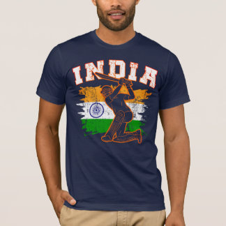India Cricket met Indiase vlag Gift T-shirt