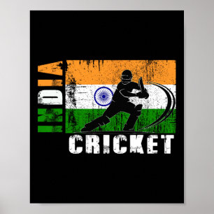 India Cricket Supporters Indiase Cricketfans India Poster