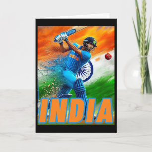 India Cricket Supporters T-shirt - Indiase Cricket Kaart