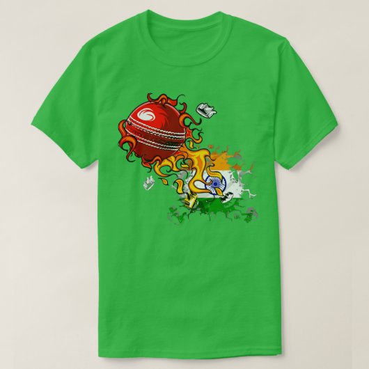 India Cricket T-shirt (Design voorkant)