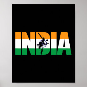 India Cricket T-shirt Indiase Nationale Fans Jerse Poster
