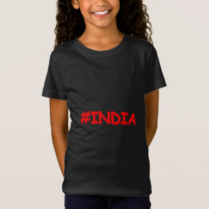 "#India" Cute Design. Bestel nu T-shirt