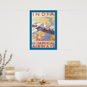 India door Imperial Airways Poster (Keuken)