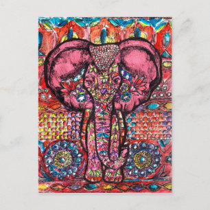India Elephant Briefkaart