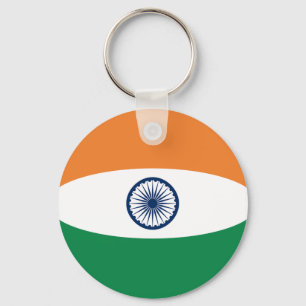 India Fisheye Flag Sleutelhanger