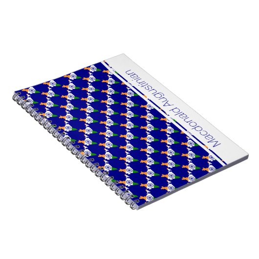 INDIA Flag Custom Ajouter Votre Nom Carnet Journal (Côté Droit)