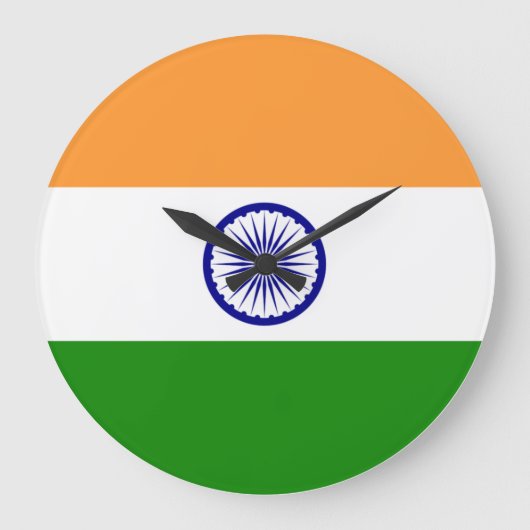 India flag grote klok (Voorkant)