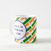 INDIA FLAG Happy Vaderdag Gepersonaliseerd scripts Koffiemok (Voorkant links)