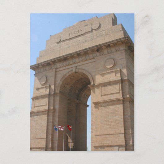 india gate briefkaart (Voorkant)