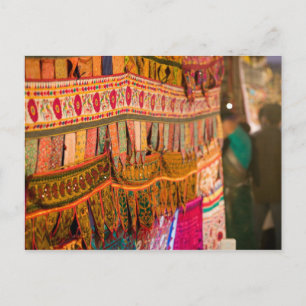 INDIA, Goa, Baga: zaterdagavondmarkt (NR) Briefkaart