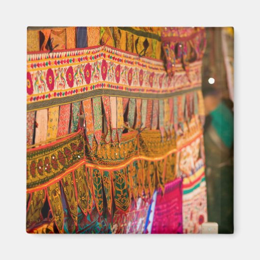 INDIA, Goa, Baga: zaterdagavondmarkt (NR) Magneet (Voorkant)