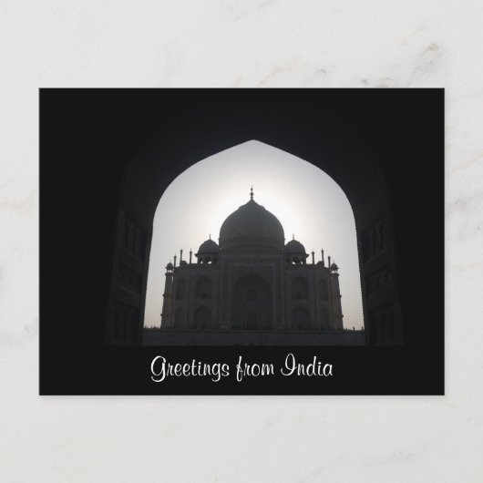 india - groeten briefkaart (Voorkant)