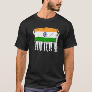 India Groot Vlag Dag Hindi Land Ashok Chakra Hi T-shirt
