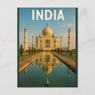 India – Het Majestueuze Taj Mahal Briefkaart
