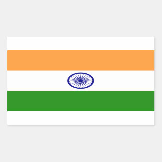 India IN Rechthoekige Sticker