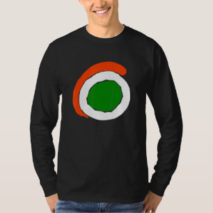 India Indiase vlag Indiase vlag Indiase kaarten T-shirt