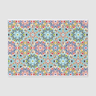 India Inspire Abstracte ontkoppeling van geometris Tissuepapier