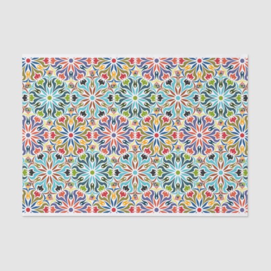 India Inspire Abstracte ontkoppeling van geometris Tissuepapier (Voorkant)