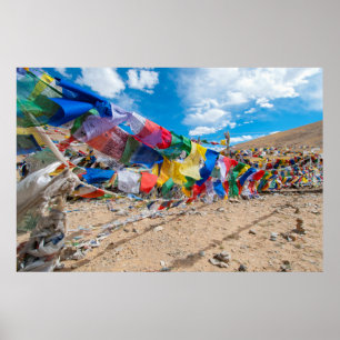 India, Jammu en Kasjmir, Ladakh, Namshangla Pass Poster
